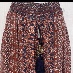 Calypso St. Barth Silk Knee Length Skirt